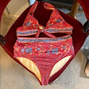 Arnhem Swim Vibrant Red and Blue Bikini